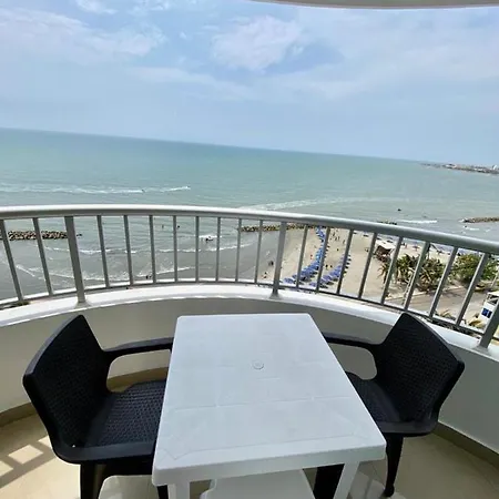 Apartamento Apartamento Al-3 Frente A La Playa Balcon Con Aire Acondicionado Y Wif Cartagena