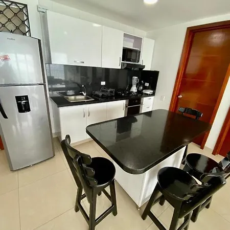 Apartamento Al-3 Frente A La Playa Balcon Con Aire Acondicionado Y Wif Cartagena