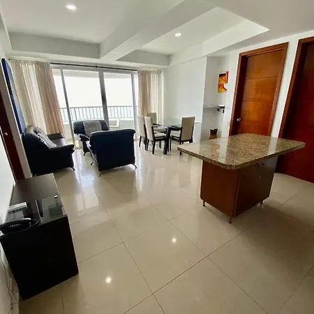 Apartamento Al-3 Frente A La Playa Balcon Con Aire Acondicionado Y Wif * Cartagena