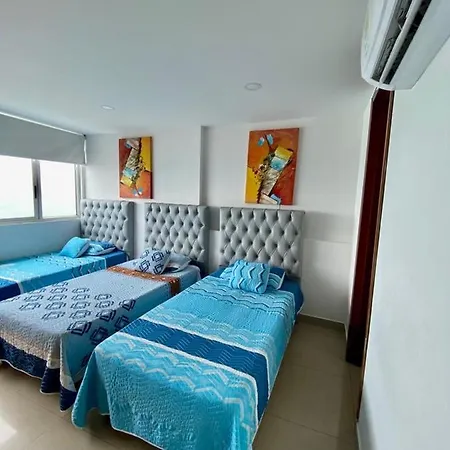 Apartamento Al-3 Frente A La Playa Balcon Con Aire Acondicionado Y Wif *
