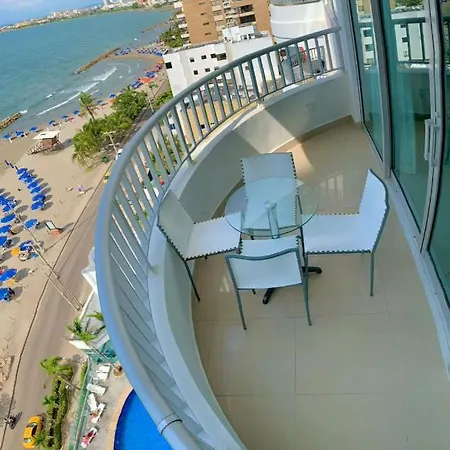 Apartamento Al-3 Frente A La Playa Balcon Con Aire Acondicionado Y Wif Apartamento Cartagena