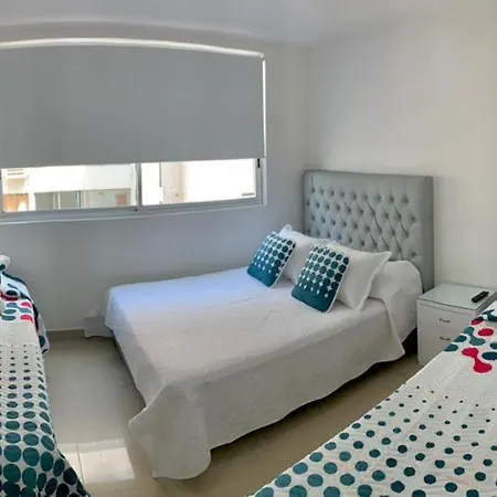 Apartamento Al-3 Frente A La Playa Balcon Con Aire Acondicionado Y Wif Apartamento Cartagena
